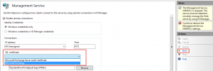 IIS Management Service Cert