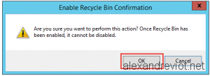 Active Directory Enable Recycle Bin