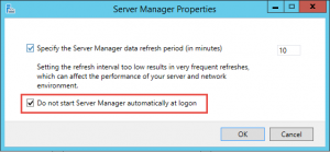 Server Manager not start automatically