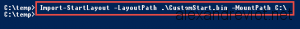 Import-Startlayout Powershell