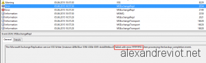 MSExchRepl error FFFFFFFD