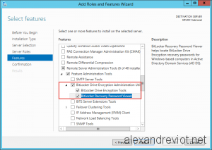 Bitlocker Recovery Key Feature