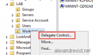 OU Delegate Control