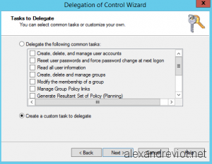 Custom task to delegate