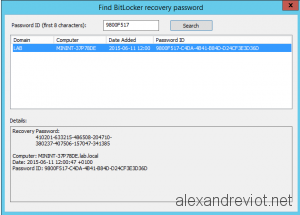 Bitlocker Find Recovery Key