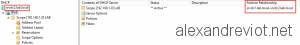 DHCP Failover Partner Relationship