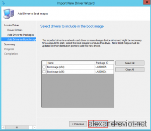 SCCM Driver Boot Image