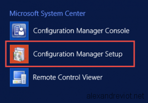 SCCM Configuration Manager Setup