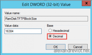 SCCM RamDiskTFTPBlockSize