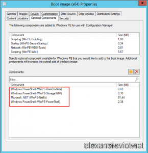 Boot Image Powershell Components