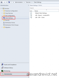 SCCM Client Settings