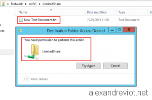 Access denied file extension