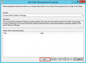 Set Folder Management Properties