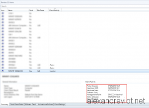 SCCM Client Activitiy