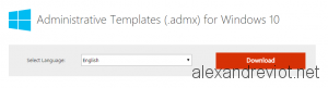 Windows 10 ADMX Download