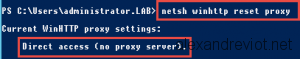 WinHTTP reset proxy
