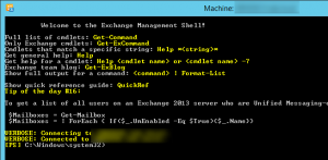 Exchange Powershell connected