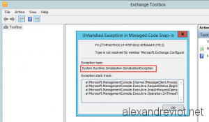 Toolbox Serialization Exception