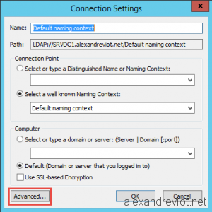 Connection Setting Advanced
