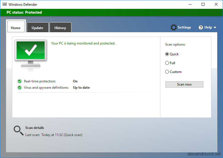 disable windows defender gpo server 2016