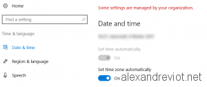 Windows 10 Automatic Timezone
