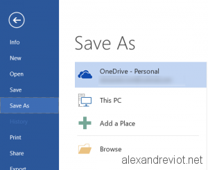 OneDrive Location