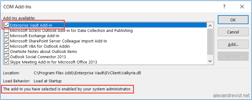 Download enterprise vault outlook add-in